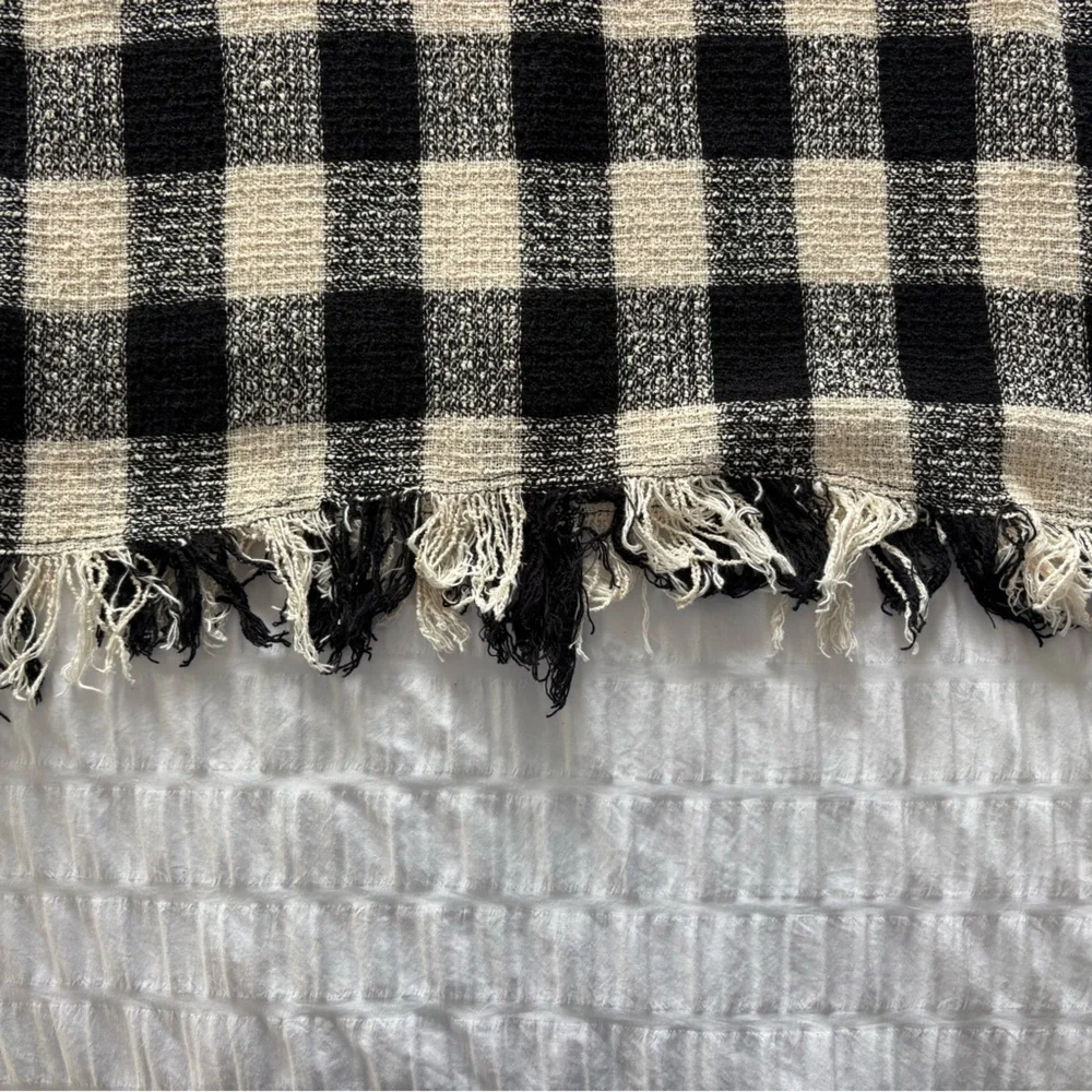 Zara Basic Collection Tweed Checked Top - Picture 3 of 5